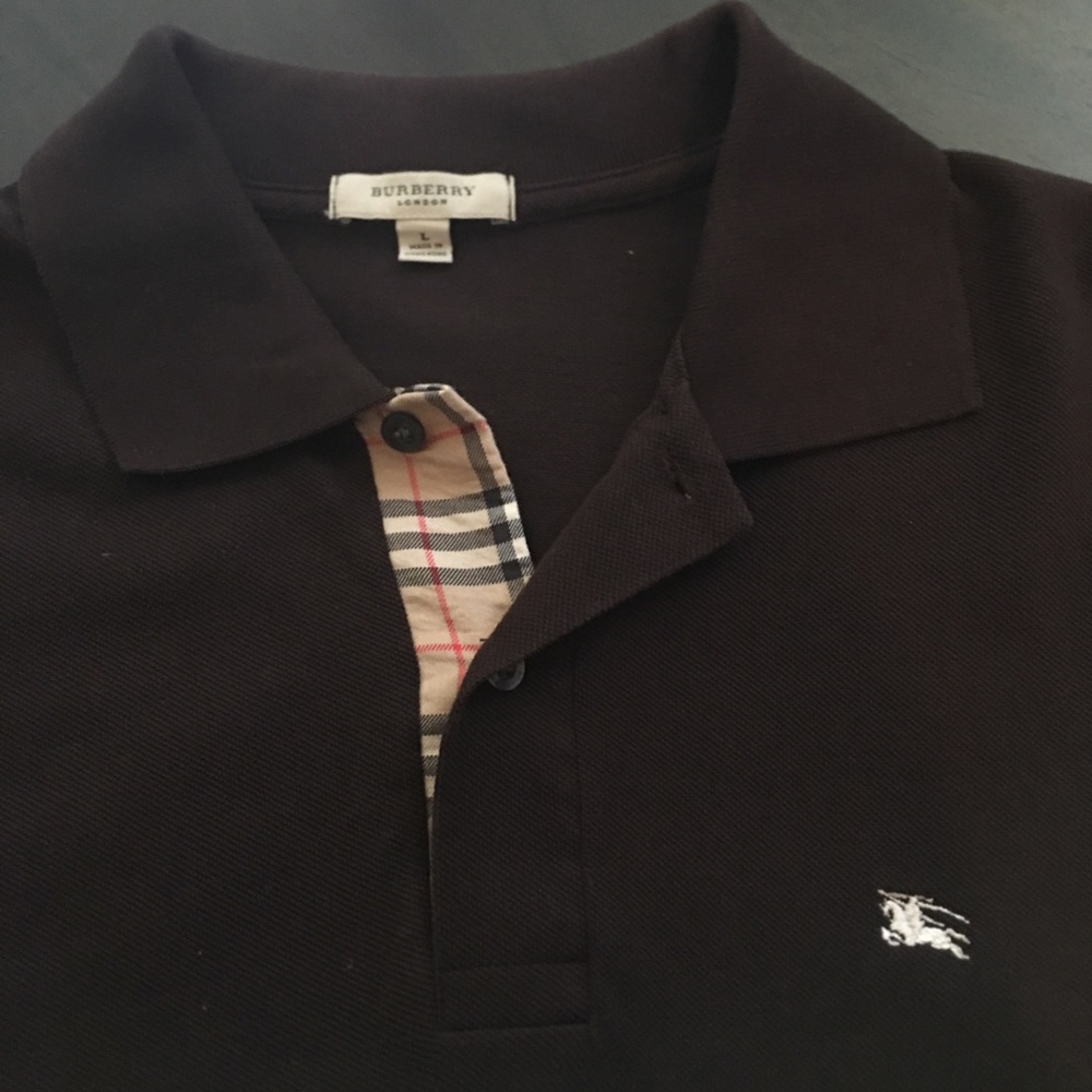 Burberry Men’s Polo shirt large brown